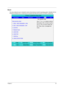 Page 41Chapter 233
Boot
This menu allows the user to decide the order of boot devices to load the operating system. Bootable devices 
includes the distette drive in module bay, the onboard hard disk drive and the CD-ROM in module bay.
Phoenix TrustedCore Setup Utility 
   Information      Main       Advanced       Security       Boot       Exit 
  Item specific Help 
  Boot prioroty order :   
  1: IDE0 : WDC WD200EB –(PM)  
  2: IDE1: WDC WD200EB –(PM    
 3: CD/DVD    
 4: Network boot  
 5. USB HDD  
 6. USB...