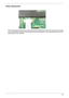 Page 107Chapter 5101
Clear Password
PIN Pad: Bypassing Password Check, Keep shorting G3(2 triangle pad) as above PIN pad and then powering 
on the system will force the BIOS to clear Supervisor and User passwords. That means both the power-on and 
setup passwords are all cleared. 