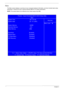 Page 56
46Chapter 2
Main
The Main screen displays a summary of your computer hardware information, and also includes basic setup 
parameters. It allows the user to specify standard IBM PC AT system parameters.
NOTE: The screen below is for reference only. Actual values may differ.
KLIJ
 :Move  Enter: Select   +/-/PU/PD :Value  F10: Save and Exit ESC:Exit
F1: General Help    F5: Previous Values     F7: Optimized Defaults  
Network Boot                                           [Enabled]
F12 Boot Menu...