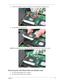 Page 87Chapter 377
5.Using a flat screwdriver, turn the CPU socket latch counter-clockwise to release the CPU. 
6.Lift up carefully to remove the CPU. 
NOTE: When installing the CPU, make sure to install the CPU with PIN 1 at the corner as shown. 
Removing the VGA Board (Discrete Model only) 
1.See “Removing the Battery Pack” on page 56.
2.See “Removing the Lower Cover” on page 60. 