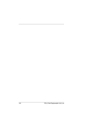 Page 128120 FRU (Field Replaceable Unit) List
720.book  Page 120  Saturday, March 6, 1999  10:00 AM 