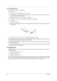 Page 6660Chapter 4
Check the Battery Pack 
To check the battery pack, do the following:
From Software:
1.
Check out the Power Management in control Panel
2.
In Power Meter, confirm that if the parameters shown in the screen for Current Power Source and Total 
Battery Power Remaining are correct.
3.
Repeat the steps 1 and 2, for both battery and adapter.
4.
This helps you identify first the problem is on recharging or discharging. 
From Hardware:
1.
Power off the computer. 
2.
Remove the battery pack and measure...