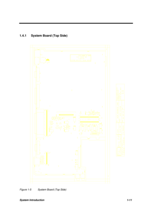 Page 24System Introduction1-11
1.4.1  System Board (Top Side)
Figure 1-5 System Board (Top Side) 