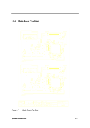 Page 26System Introduction1-13
1.4.3  Media Board (Top Side)
Figure 1-7 Media Board (Top Side) 