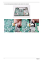 Page 112102Chapter 3
3.Connect the ExpressCard and Bluetooth cables attached to the mainboard. 