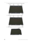 Page 9890Chapter 3: Replacing notebook components
3Remove the rubber inserts from the front of the LCD panel assembly.
4Remove the screws from the front of the LCD panel assembly.
5Carefully separate the front and back of the LCD panel assembly.
Insert
Insert
InsertInsert
Insert Insert
Screw
ScrewScrew
Screw
ScrewScrew 