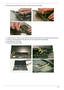 Page 72Chapter 362
10. Disconnect the microphone line and take it out from the main unit carefully.
11. To detach the LCD module, you have to remove the four screws fastening the LCD hinges and the main unit.
12. There is a metal ring fastened on the right hinge. Do not mismatch when reassembling.
13. Then detach the LCD module.
14. Disconnect the touchpad cable. 