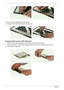 Page 7969Chapter 3
16. Remove the screw fastening the CCD module.
17. Detach the CCD module carefully from the LCD panel.
Disassembling the ODD Module
1. Remove the four screws fastening the ODD holder and detach the ODD holder.
2. Insert a screwdriver or a clip into the emergency eject hole to eject the optical disk drive as shown 
3. Then detach the ODD bezel. 