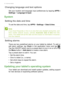 Page 4242 - Advanced settings
Changing language and text options
Set your location and language input preferences by tapping APPS > 
Settings > Language & input.
System
Setting the date and time
To set the date and time, tap APPS > Settings > Date & time.
Setting alarms
There are two predefined alarms on your tablet by default. To add or 
edit alarm settings, tap Clock in the application menu and tap  . 
Tap the ON/OFF switch next to a preset alarm to turn it on or off or tap 
the Menu button > Add alarm to...