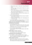 Page 29 ... English
29
4. Follow the above steps 1-2. Click on the “Advanced Properties”
button.
5. Select the “Change” button under the “Monitor” tab . than or
equal to 800 x 600.
6. Click on “Show all devices”. Then select “Standard monitor
types” under the “Manufacturers” box ; choose the resolution
mode you need under the “Models” box.
7. Verify that the resolution setting of the monitor display is less
than or equal to 800 x 600.
If you are using a Notebook PC:
1. You are required to implement the above...