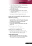 Page 2929... English
Appendices
6.Click on “Show all devices”. Then select “Standard monitor
types” under the “Manufacturers” box ; choose the resolution
mode you need under the “Models” box.
7.Verify that the resolution setting of the monitor display is less
than or equal to 1024 x 768.
4If you are using a Notebook PC:
1.You are required to implement the above steps of resolution
setting of the computer first.
2.Switch the Notebook PC display to the “external display only”
or “CRT only” mode.
4If you...