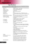 Page 50
48English ...

Appendices

Speciﬁcations
The specs speciﬁed below are subject to change without notice.  Regarding the ﬁnal specs, please refer to Acer accounced marketing specs. 
  Light Valve  -  Single Chip DLPTM Technology by Texas Instruments
  Lamp  -  230W User Replaceable Lamp
  Number of Pixels  -  1024 pixels(H) X 768 lines(V)
  Displayable Color  -  16.7M colors
  Contrast Ratio  -  2000:1 (Full On/Full Off)
  Uniformity  -  90% 
  Noise Level  -  30dB(A)(standard mode / 27dB(A)(ECO mode)...