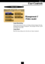 Page 31
E
Management-I
(Video mode)
0-1
0-

	

0#
,3#
		 		 			

	
1
Lamp Reminding
Choose this function to show or to hide warning message when the
changing lamp message is displayed.  The message will show up 30
hours before end of life.
Lamp Reset
Reset the lamp setting only when the new lamp is replaced.
User Controls   