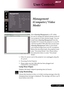 Page 29
... English

User Controls

Acer eOpening Management	is	a	PC	utility		
for	user	to	change	the	default	startup	screen	of	
Acer	projector	to	their	desired	image.	You	can	
install	
Acer eOpening Management 	from	the	
bundled	CD.	Connect	the	projector	to	your	PC	
with	the	bundled	USB	cable	then	execute	
Acer 
eOpening Management 	utility	to	download	
your	desired	image	from	your	PC	to	projector.	
Before	the	download	starts,	the	projector	must	
enter	“Download	Mode”	first.	Please	follow	
the...