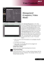 Page 27
... English

User Controls

Acer eOpening Management is a PC utility  
for user to change the default startup screen of 
Acer projector to their desired image. You can 
install Acer eOpening Management from the 
bundled CD. Connect the projector to your PC 
with the bundled USB cable then execute Acer 
eOpening Management utility to download 
your desired image from your PC to projector. 
Before	the	download	starts,	the	projector	must	
enter “Download Mode” first. Please follow 
the...