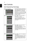 Page 3018
English
User Controls
Acer Empowering Technology
Empowering  KeyAcer Empowering Key provides three 
Acer unique functions, they are Acer 
eView Management, Acer eTimer 
Management and Acer eOpening 
Management respectively. Press   
key for more than one second to launch 
the Onscreen display main menu to 
modify its function.
Acer eView ManagementPress   to launch Acer eView 
Management  submenu.
Acer eView Management is for 
display mode selection. Please refer to 
Onscreen Display Menus section for...