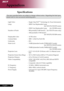Page 40
English ...

Appendices

Specifications
The	specs	specified	below	are	subject	to	change	without	notice.		Regarding	the	final	specs,	
please	refer	to	Acer	accounced	marketing	specs.	
	 Light	Valve	 -	 Single	Chip	DLP
TM	Technology	by	Texas	Instruments
	 Lamp	 -	 200W	User	Replaceable	Lamp	
(for	XD1170/XD1270	series)
-	 230W	User	Replaceable	Lamp								(for	XD1280	series)
	 Number	of	Pixels	 -	 800	pixels(H) 	X 	600 	lines(V) 		
		(for	XD1170 	series 	only)
-	 1024	pixels(H)	X	768	lines(V)...