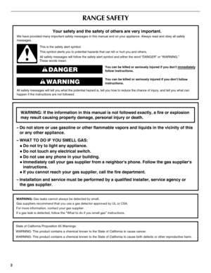 Page 22
RANGE SAFETY
You can be killed or seriously injured if you dont immediately 
 
You
 can be killed or seriously injured if you dont
follow 
All safety messages will tell you what the potential hazard is, tell you how to reduce the chance of injury, and tell you what can
happen if the instructions are not followed.
Your safety and the safety of others are very important.
We have provided many important safety messages in this manual and on your appliance. Always read and obey all safety 
messages.
This...