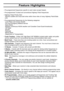 Page 106
Feature Highlights
•Pre-programmed frequencies specific to each state (except Hawaii).
•Pre-programmed Trunked and conventional Highway Patrol frequencies
•Highway Patrol Priority Alert 
-Receive audible and visual alert when within three miles of many Highway Patrol/State
units
•Pre-programmed frequencies for the following categories: 
-Local Police and County Sheriffs 
-Fire and Emergency Medical Service 
-News Media 
-Weather (continuous NOAA weather and Canadian Coast Guard broadcasts)
-CB Radio...