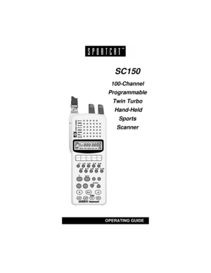 Page 31SC150
100-Channel
Programmable
Twin Turbo
Hand-Held
Sports
Scanner
OPERATING GUIDE
C:...sc150om.vp
Tue Dec 16 18:49:03 1997 Color profile: Disabled
Composite  Default screen 