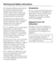 Page 10~Inadvertently filling the salt reservoir
with powder or liquid dishwasher
detergent will damage the water
softener. Make sure you have picked
up the correct packet of dishwasher
salt before filling the salt reservoir!
~Please only use special coarse
grained dishwasher salt for reactivation,
as other salts may contain insoluble
additives which can impair the
functioning of the softener.
~In an appliance with a cutlery basket
(depending on model) cutlery is
cleaned and dried more efficiently if
placed in...