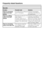 Page 38Sounds
Problem Possible fault Solution
There is a knocking
noise in the wash
cabinetThe spray arm is hitting an
item in the basket.Interrupt the program,
rearrange items blocking
the spray arms.
There is a rattling
noise in the wash
cabinetItems are not secure in the
wash cabinet.Interrupt the program, and
rearrange loose pieces.
A foreign object (e.g. a
cherry stone) has become
lodged in the drain pump.Remove the foreign object
from the drain pump (see
Cleaning the drain pump
and non-return valve)
There...