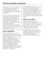 Page 6This washing machine conforms to
current safety requirements.
Inappropriate use can, however,
lead to personal injury and damage
to property.
To avoid the risk of accidents and
damage to the washing machine,
please read these instructions
carefully before using it for the first
time. They contain important
information on its installation, safety,
use and maintenance.
Keep these instructions in a safe
place and ensure that new users are
familiar with the content. Pass them
on to any future owner.
Correct...