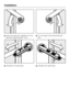 Page 54Using the spanner supplied turn the
left-hand transit bar 90°, then

withdraw the transit bar.Turn the right-hand transit bar 90°,
then

withdraw the transit bar.
Installation
54
 