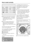 Page 18Select any extra options by pressing
the appropriate button. The relevant
indicator light will come on to show
which extra option has been
selected.
Press theFurther extrasbutton to
select the following extra options
(depending on the programme
selected):Soak,Rinse holdandExtra
rinse.
Not all the extra options are suitable for
use with every programme.
You can only select extra options which
are compatible with the basic
programme being used.
Load the drum

Press theDoorbutton to open the
drum door....