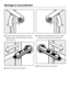 Page 64^À l'aide de la clé à fourche fournie,
faites pivoter de 90° la tige de trans
-
port gauche.
^
Retirez la tige de transport.^Faites ensuite pivoter de 90° la tige
droite de la sécurité de transport.
^
Retirez la tige de transport.
Montage et raccordement
64
 