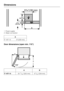 Page 561. Power supply
2. Water connection
A
F 1471 Vi 9 (229 mm)
Door dimensions (open min. 115°)
AB
F 1471 Vi20
11/16 (525 mm) 93/16 (234 mm)
Dimensions
56
 