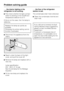 Page 34. . . the interior lighting in the
refrigerator is not working.
^First check whether the light contact
switch is sticking or the On/Off and
temperature selector is at 0.
If this is not the case, then the lamp is
defective.
Replace the lamp as quickly as
possible.
Otherwise the winter setting cannot
function if activated.
^Disconnect the appliance from the
mains.
^
Reach under the back of the light
cover, and pull the cover off.
^
Remove the lamp and replace with a
new one.
Lamp specification:
220 - 240...