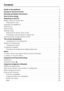 Page 2Guide to the appliance.............................................4
Caring for the environment..........................................6
Warning and Safety instructions.....................................7
How to save energy...............................................12
Switching on and off..............................................13
Before using for the first time.........................................13
Cleaning and care..............................................13
Operating the...