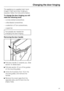 Page 41The appliance is supplied right-hand
hinged. If left-hand door hinging is
required, follow the instructions below.
To change the door hinging you will
need the following tools:
–a cross-slotted screwdriver,
–a flat-bladed screwdriver,
–a selection of Torx screwdrivers,
–a spanner.
Two people are needed for
changing the door hinging.
Removing the door handle
^
Pull door handleatowards you. Side
sectionbslides back.
^
Pull side sectionbout of the guides
on the mounting plate.
^
Undo the 4 screws (Torx 15)...