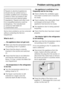 Page 23Repairs to electrical appliances
should only be carried out by a
suitably qualified and competent
person in strict accordance with
current local and national safety
regulations. Repairs and other work
by unqualified persons could be
dangerous. The manufacturer
cannot be held liable for
unauthorised work.
Some minor problems can be corrected
without contacting the Service
Department.
What to do if . . .
. . . the appliance does not get cool.
^Make sure that the temperature dial is
not pointing to the 0...