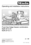 Page 1Operating and installation instructions
Frost free fridge-freezer combination
KDN 9713 iD
KDN 9713 i-1
To avoid the risk of accidents or
damage to the appliance, it is
essentialto read these instructions
before it is installed and used for the
first time.M.-Nr. 07 927 230en-GB
 