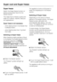 Page 26Super freeze
Switch the Super freeze function on
before putting fresh food into the
freezer section.
This helps food to freeze quickly and
retain its nutrients, vitamins, flavours
and appearance.
Super freeze is not necessary:
–when placing food in the freezer that
is already frozen.
–when freezing less than 2 kg fresh
food daily.
Switching on Super freeze
When freezing small quantities of food
in the freezer, the Super freeze function
should be switched on6 hours
beforehand. When freezingthe
maximum...