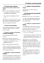 Page 45. . . the frozen food is thawing
because the freezer section is too
warm.
^Is the room temperature lower than
the ambient temperature for which
the appliance is designed?
If so, raise the temperature of the
room.
Operating in a room which is too cold
will cause the cooling system to switch
off for too long, causing the freezer
section to become too warm.
. . . food has frozen together.
Use a blunt instrument, e.g. a spoon
handle or plastic scraper, to prise it
apart carefully.
. . . the alarm sounds and...