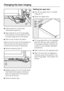 Page 60^Attach panelbto soft-close
mechanism bracketd.
^Align bracketdto the hinge plate,
and insert pinefrom above so that
the right angle fits into the recess.
^Click coverfback into place.
Make sure that coverffits properly so
that the door can be closed without
hindrance and the pin is protected.
^Remove retaining clipg.
^
Replace panelbonto the soft-close
mechanism from above, clicking it
back into place first at the bottom
and then at the top.
^
Close the lower door.Refitting the upper door
^Then fit the...