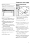 Page 51^Remove the coverd.
Now the soft-close mechanism and the
appliance are no longer connected.
^Remove the panela.
^Push the shock absorber armfas
far as possible towards the handle
side.
^Loosen the three screwsgon the
soft-close mechanism and the
spacer.
^In the middle, pry out the housing
with the soft-close mechanism using
a flathead screwdriver.
^
Then, pry the housing with the
soft-close mechanism out of the
retainer from the appliance side.
^
Lay the soft-close mechanism aside.
^
Push out the spacer...