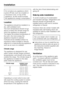 Page 32Do not place any appliance which
gives off heat, such as a toaster or
microwave oven, on top of this
appliance, as this would increase
the appliance’s energy consumption.
Location
The appliance should be installed in a
dry, well-ventilated room.
The room temperature should not go
above or below the climate range for
which the appliance is designed.
The higher the ambient temperature of
the room, the more energy the
appliance requires to operate.
It should not be installed where it is
exposed to direct...