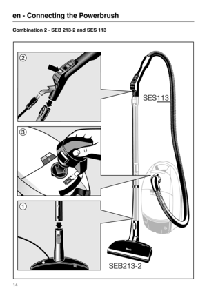 Page 14Combination 2 - SEB 213-2 and SES 113
en - Connecting the Powerbrush
14 