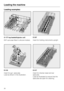 Page 28Loading examples:
O 177 top basket/injector unit
ENT cannulae fitted in silicone holders
E 416
Insert for gyn. speculae.
Load as shown in the illustration.E 337
Insert for holding instruments upright .
E 417
Insert for diverse nasal and ear
speculae.
Load as illustrated to ensure that the
speculae are open for cleaning.
Loading the machine
28 