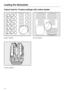 Page 18Typical load for 10 place settings with cutlery basket
Upper basket Lower basket
Cutlery basket
Loading the dishwasher
18 