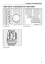 Page 19Typical load for 13 place settings with cutlery basket
Upper basket Lower basket
Cutlery basket
Loading the dishwasher
19 