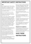 Page 6Use
To reduce the risk of injury, do not
allow children to play in, on or near the
dishwasher. It is possible for small
fingers may be pinched in the door.
Only use the dishwasher if all panels
are properly in place.
Do not tamper with the controls.
Do not sit or stand on the door or
baskets of the dishwasher. Close the
door when not in use.
Under certain conditions, hydrogen
gas may be produced in a hot water
system that has not been used for two
weeks or more. HYDROGEN GAS IS
EXPLOSIVE. If the hot...