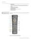 Page 18Controls and Functions
2-4 Vidikron Vision Model 100 Owner’s Operating Manual
17.POWER BUTTON 
Press once to turn on the Vision 100. Press it again to put it into Standby mode. For a 
discrete on or off command, you can use the direct access buttons on the remote 
control.
18.POWER INPUT (100 to 240 VAC) 
Connect the Vision 100 to power here. 
19.MAIN POWER SWITCH 
Disconnects or applies power to the Vision 100.
20.POWER/STANDBY LED 
2.3 
Vision 100 Remote Control
Figure 2-3 shows the Vision 100 remote...