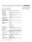 Page 75Vidikron Vision Model 15 Installation/Operation Manual 61 
7.1 
Vision 15 Specifications
Table 7-1 lists the Vision 15 specifications.  
7Specifications
Table 7-1. Vision 15 Specifications 
Projector Type:Digital Light Processing (DLP), Single-Chip DMD
Native Resolution:1280 x 720 (16:9)
Aspect Ratios:4:3, Letterbox, 16:9, IntelliWide, Cinema, IntelliWide 2.35
Video Standards:NTSC, PAL, SECAM
Video Compatibility:480i, 480p, 576i, 576p, 720p, 1080i, 1080p
Scan Frequency:Horizontal: 15 - 91 kHz 
Vertical:...