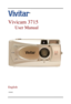 Page 1     
 
Vivicam 3715  
User Manual 
 
 
  
 
 
 
 
 
 
 
English 
 
 030401 
 
  