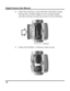 Page 14 Digital Camera User Manual 
3. Insert the memory card with the notched corner 
facing the outside edge of the camera (gold 
circuitry facing toward the back of the camera). 
 Notch 
4. Close the battery / memory card cover. 
 
 
10   